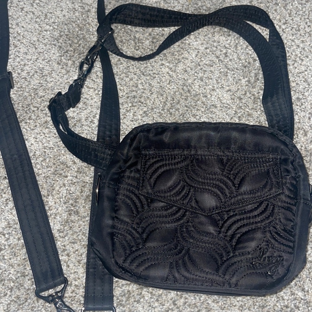 Lug convertible swing purse / belt bag black